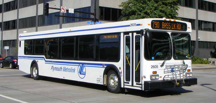 Plymouth Metrolink New Flyer D40LF 2605